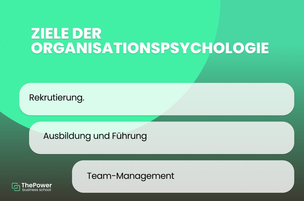 Ziele der Organisations psychologie 
