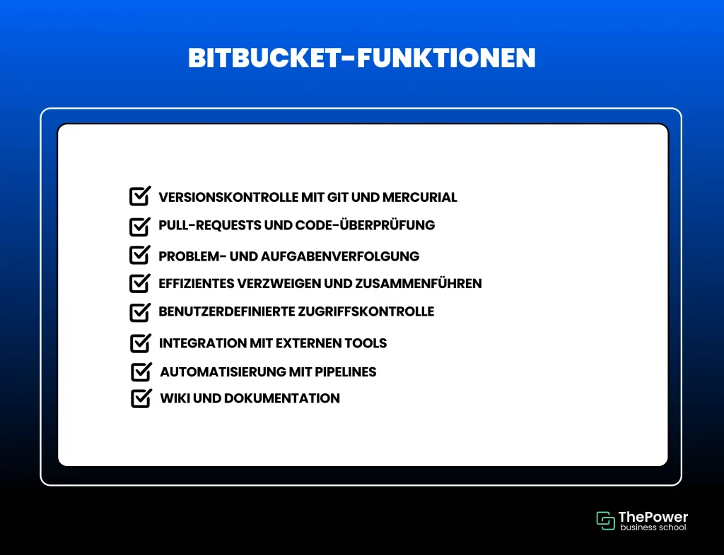 Bitbucket-Funktionen