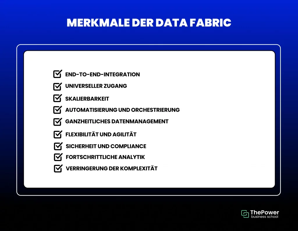 Merkmale der Data Fabric