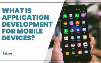 What is application development for mobile devices?