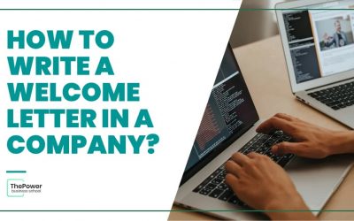 How to write a welcome letter in a company?