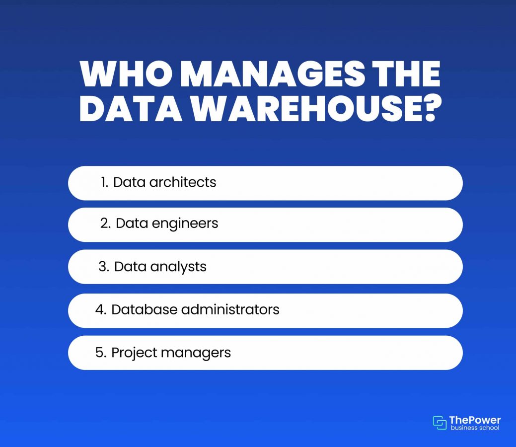 Who manages the Data Warehouse