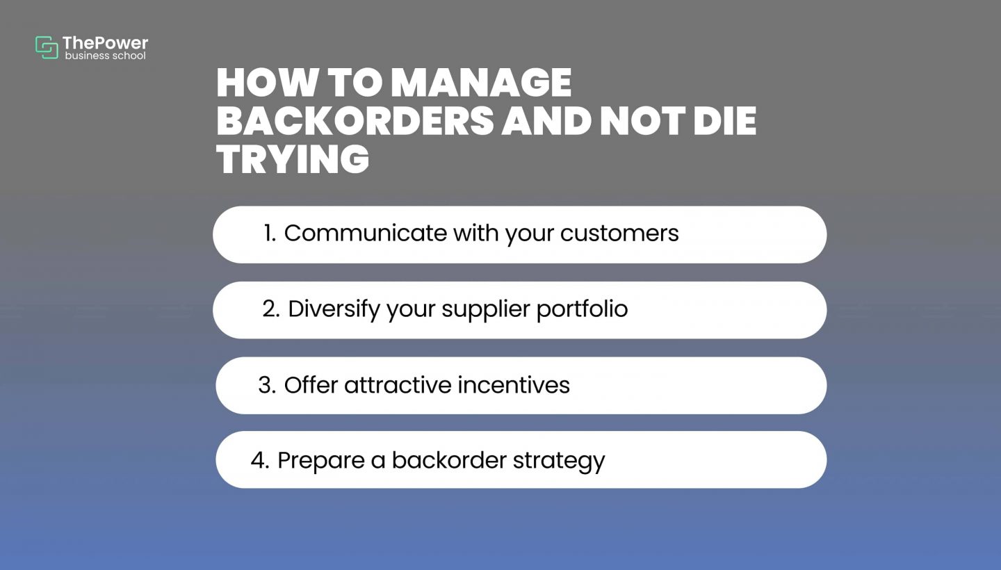 manage backorders