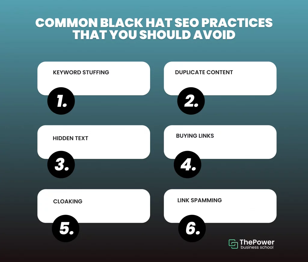 Common Black Hat SEO practices that you should avoid