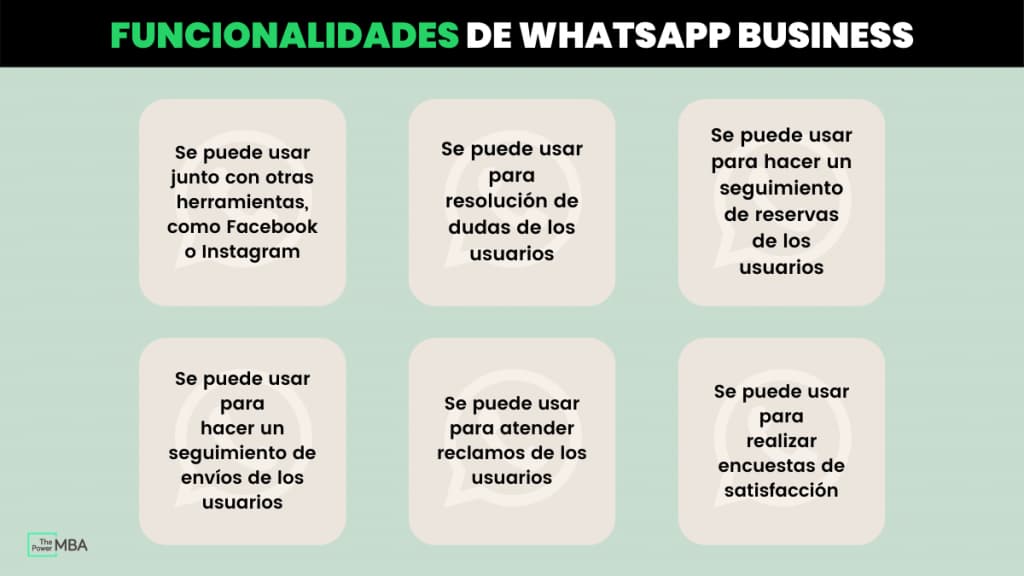 funcionalidades whatsapp business