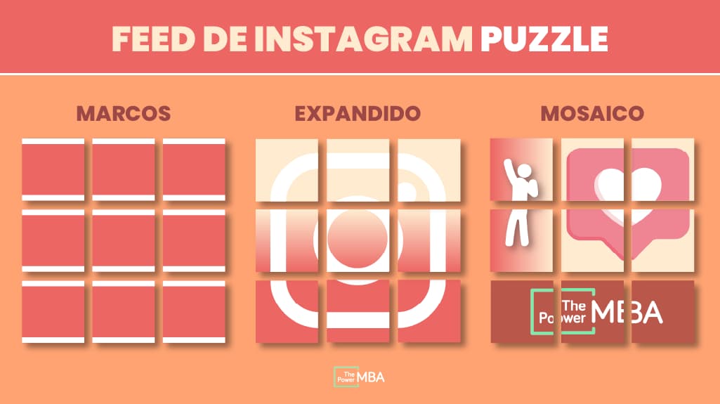 feed de instagram tipo puzzle