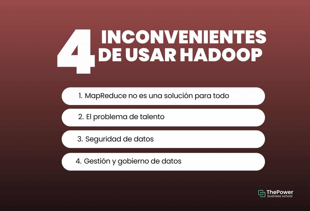 4 inconvenientes de usar hadoop