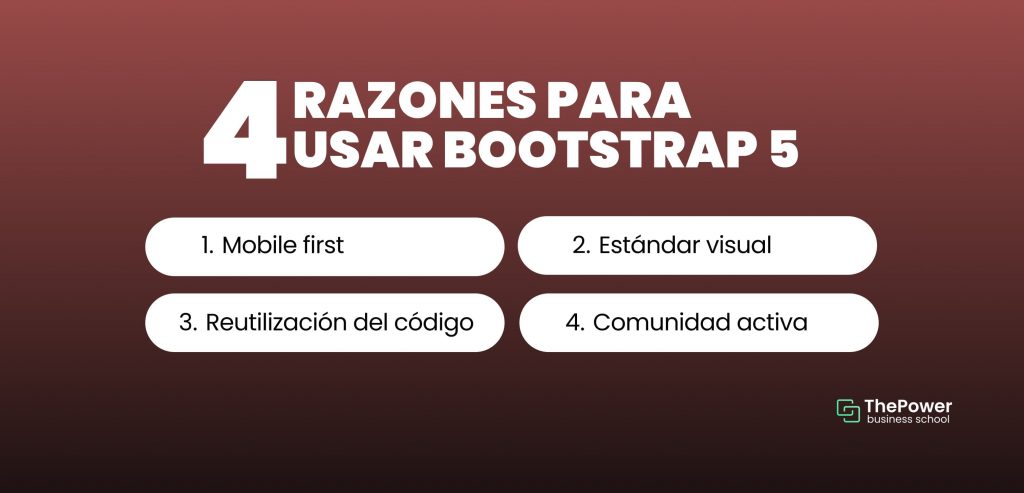 4 razones para usar bootstrap 5