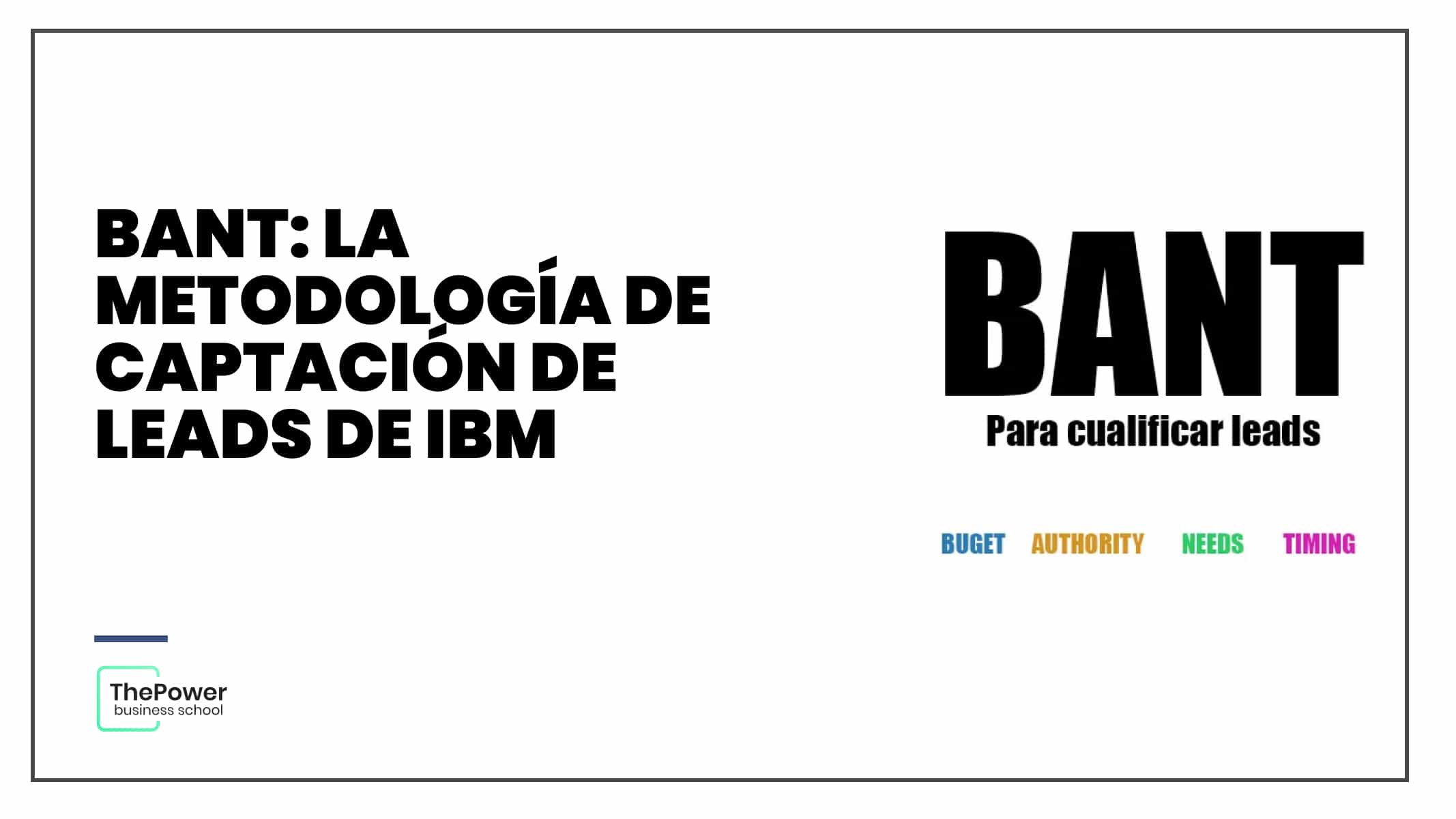 BANT: la metodología de captación de leads de IBM