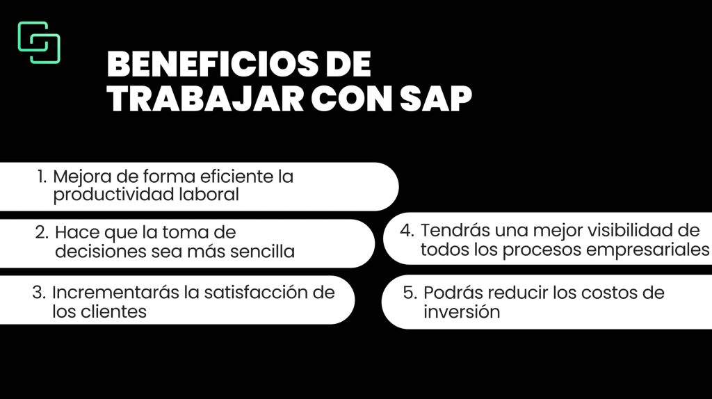 Beneficios de trabajar con SAP