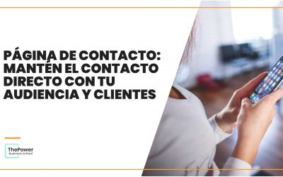 Página de Contacto: Mantén el contacto directo con tus clientes