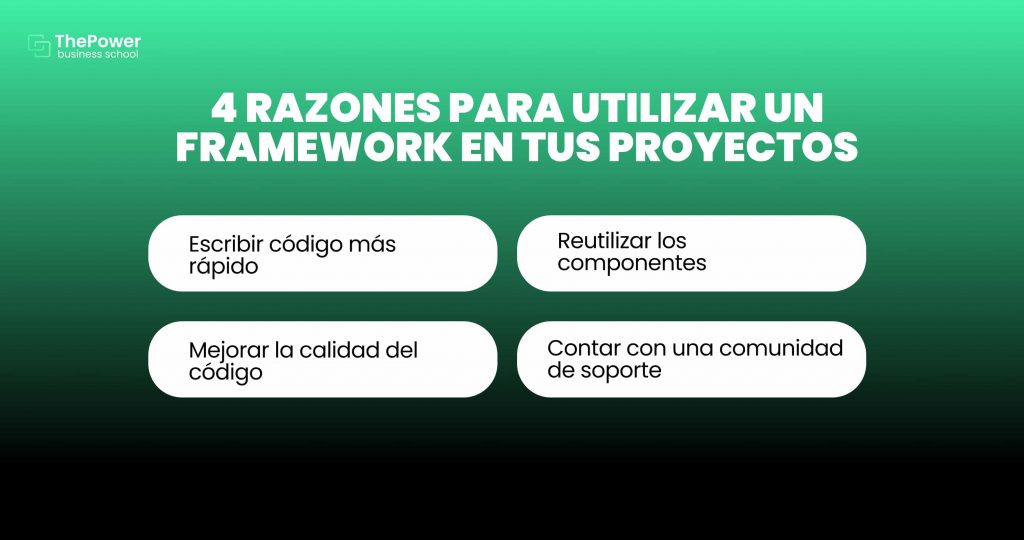 4 Razones para utilizar un framework en tus proyectos