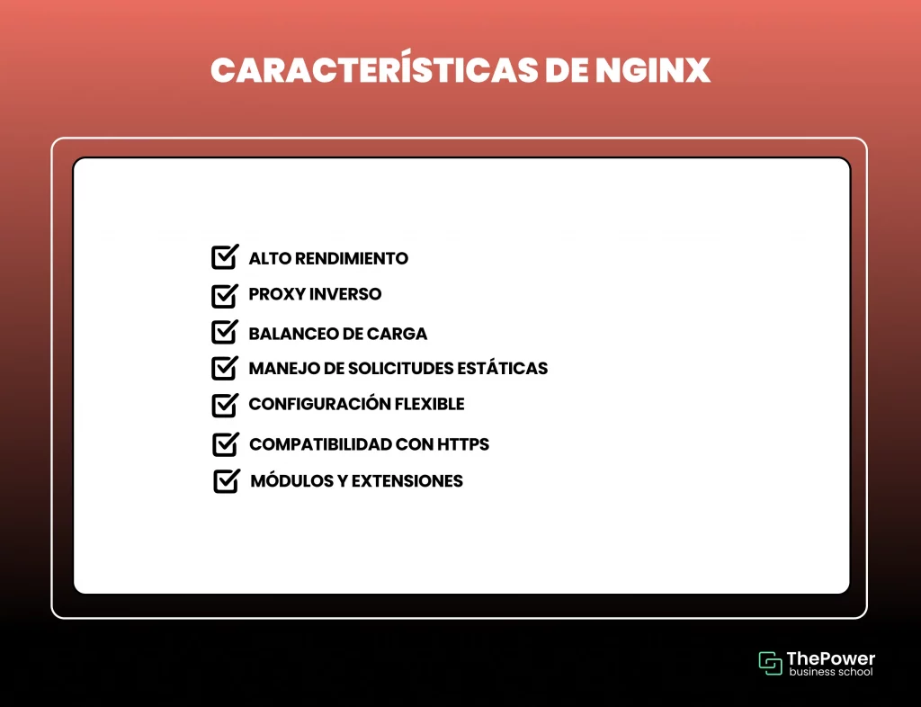 Características de Nginx