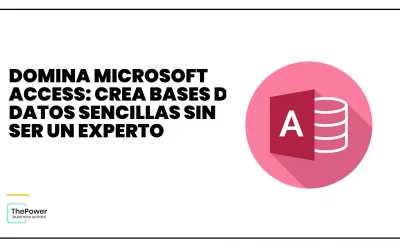 Domina Microsoft Access: Crea bases de datos sencillas sin ser un experto